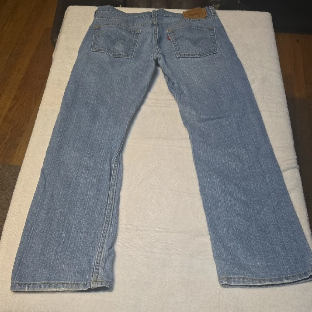 Levi's 514 Light Blue Straight Jeans Size 28Wx28L